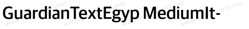 GuardianTextEgyp MediumIt字体转换